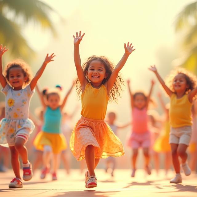 Kids summer dance camp poster